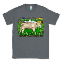 Charcoal Heather thick thighs lucky vibes charolais bull Classic Tee - RanaPortraitStore