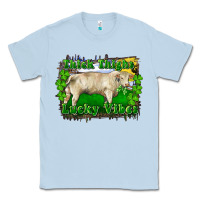 Dusty Blue thick thighs lucky vibes charolais bull Classic Tee - RanaPortraitStore