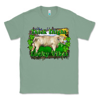 Sage thick thighs lucky vibes charolais bull Classic Tee - RanaPortraitStore