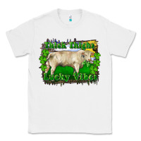 White thick thighs lucky vibes charolais bull Classic Tee - RanaPortraitStore