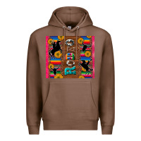 Chestnut rodeo serape leopard glitter Premium Hoodie - Artiststas