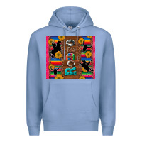 Colony Blue rodeo serape leopard glitter Premium Hoodie - Artiststas