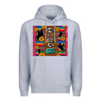 Heather Grey rodeo serape leopard glitter Premium Hoodie - Artiststas