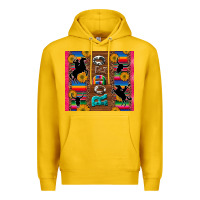 Lemon rodeo serape leopard glitter Premium Hoodie - Artiststas