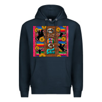 Navy rodeo serape leopard glitter Premium Hoodie - Artiststas