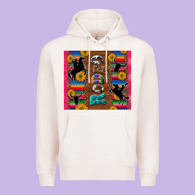 Rodeo Serape Leopard Glitter Premium Hoodie Designed By Artiststas