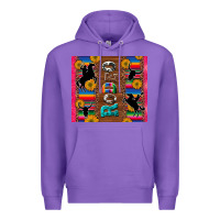 Purple rodeo serape leopard glitter Premium Hoodie - Artiststas