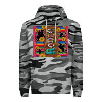 Slate Camo rodeo serape leopard glitter Premium Hoodie - Artiststas
