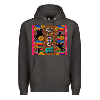 Smoke rodeo serape leopard glitter Premium Hoodie - Artiststas