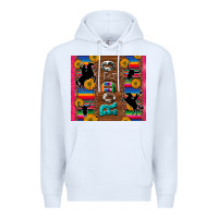 White rodeo serape leopard glitter Premium Hoodie - Artiststas