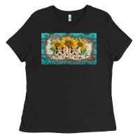 Black western mother's day mini  cup Ladies Tee - BarkalooDesign
