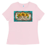 Bubblegum Pink western mother's day mini  cup Ladies Tee - BarkalooDesign