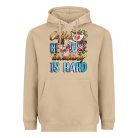 Mushroom coffee because adulting is hard Heavyweight Hoodie - Zillion Design Studio
