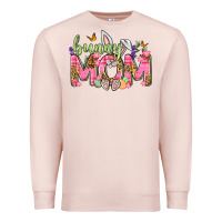 Pale Pink Bunny Mom Easter Day Premium Sweatshirt - Neo Western