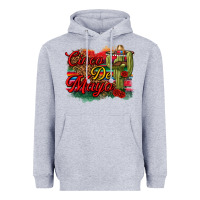 Heather Grey Cinco de Mayo Cactus Heavyweight Hoodie - texasbilliewilder