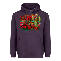 Plum Cinco de Mayo Cactus Heavyweight Hoodie - texasbilliewilder