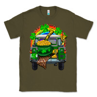 Army Green st patricks day truck with pot of gold horseshoe a Classic Tee - RanaPortraitStore
