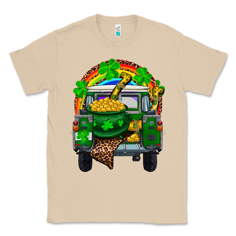 St Patricks Day Truck With Pot Of Gold Horseshoe A Classic Tee by RanaPortraitStore | Teevron