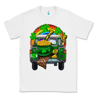 White st patricks day truck with pot of gold horseshoe a Classic Tee - RanaPortraitStore