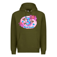 Army Green back to school flowers third grade 3200x2400 Premium Hoodie - AdoDesignShop