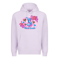 Lilac back to school flowers third grade 3200x2400 Premium Hoodie - AdoDesignShop