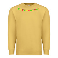 Antique Gold mexican flags Premium Sweatshirt - FaDigitalArtStudio