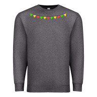 Charcoal Heather mexican flags Premium Sweatshirt - FaDigitalArtStudio