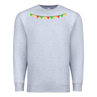 Heather Grey mexican flags Premium Sweatshirt - FaDigitalArtStudio