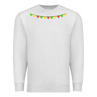 Oatmeal Heather mexican flags Premium Sweatshirt - FaDigitalArtStudio