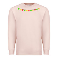 Pale Pink mexican flags Premium Sweatshirt - FaDigitalArtStudio
