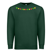 Sports Green mexican flags Premium Sweatshirt - FaDigitalArtStudio