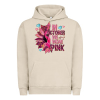 Pigment French Oak In october we wear pink Urban Hoodie - NancyCooperArtShop