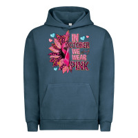Pigment Midnight Navy In october we wear pink Urban Hoodie - NancyCooperArtShop