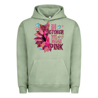 Pigment Oil Green In october we wear pink Urban Hoodie - NancyCooperArtShop