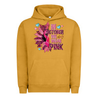 Pigment Peanut Butter In october we wear pink Urban Hoodie - NancyCooperArtShop