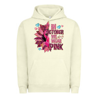 Pigment Pistachio In october we wear pink Urban Hoodie - NancyCooperArtShop