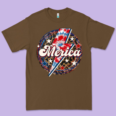 Western Merica Patriotic Premium Tee Designed By Lillyallendesigns