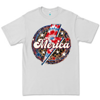 Dove Grey Western Merica Patriotic Premium Tee - LillyAllenDesigns