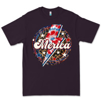 Plum Western Merica Patriotic Premium Tee - LillyAllenDesigns