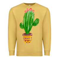 Antique Gold mexican cactus Premium Sweatshirt - FaDigitalArtStudio