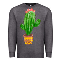 Charcoal Heather mexican cactus Premium Sweatshirt - FaDigitalArtStudio