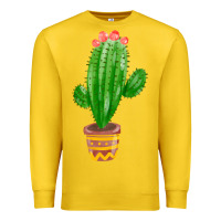 Lemon mexican cactus Premium Sweatshirt - FaDigitalArtStudio
