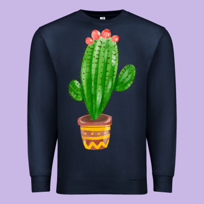 Mexican Cactus Premium Sweatshirt Designed By Fadigitalartstudio