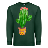Sports Green mexican cactus Premium Sweatshirt - FaDigitalArtStudio