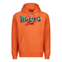 Carrot rodeo babe turquoise serape cowhide leopard Premium Hoodie - Artiststas