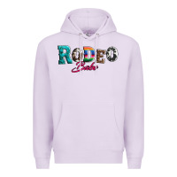Lilac rodeo babe turquoise serape cowhide leopard Premium Hoodie - Artiststas