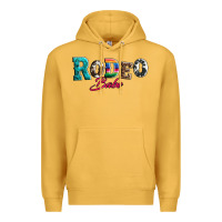 Mustard rodeo babe turquoise serape cowhide leopard Premium Hoodie - Artiststas