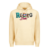 Pina Colada rodeo babe turquoise serape cowhide leopard Premium Hoodie - Artiststas
