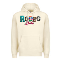 Sandshell rodeo babe turquoise serape cowhide leopard Premium Hoodie - Artiststas