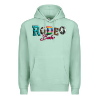 Seafoam rodeo babe turquoise serape cowhide leopard Premium Hoodie - Artiststas